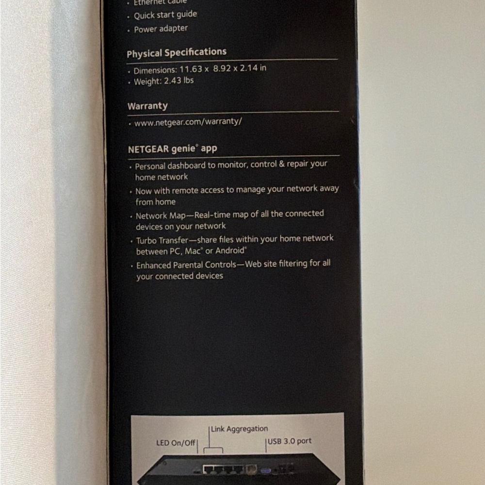 NETGEAR Nighthawk X6S AC3000 Tri-Band WiFi Router Model# R7900P - Picture 4 of 13